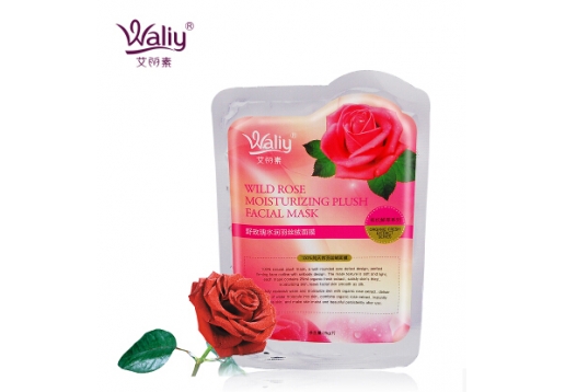 艾丽素 野玫瑰水润羽丝绒面膜25g*1片