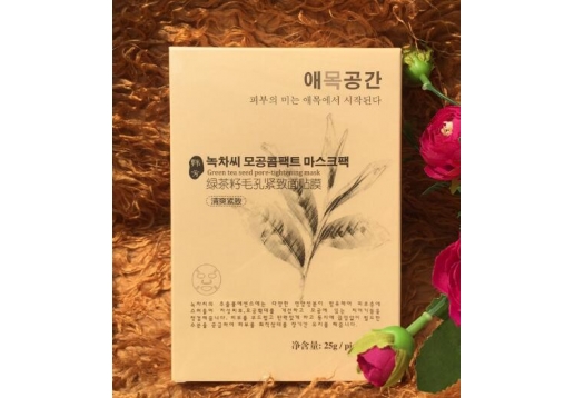 爱沐空间 绿茶籽毛孔紧致面贴膜6片