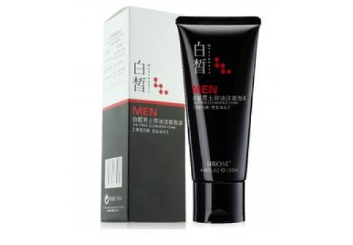 白皙 男士控油洁面泡沫120ml