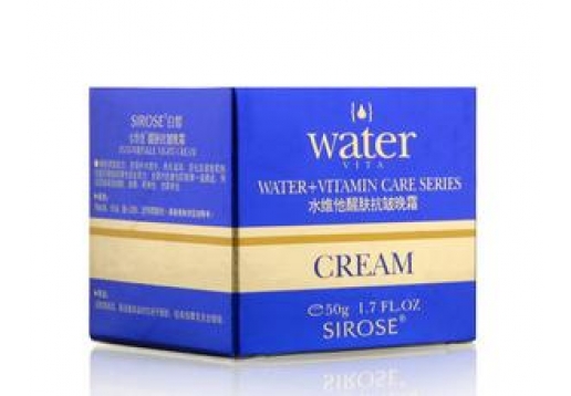 白皙 水维他醒肤抗皱晚霜50g