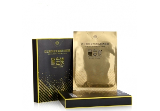 百芷集 黑金炭清肌透亮面膜6片/盒