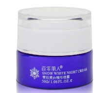 百年丽人  雪肌美白精华晚霜30...