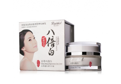  柏诗春天 百草八倍白系列白里透红再生日霜20g
