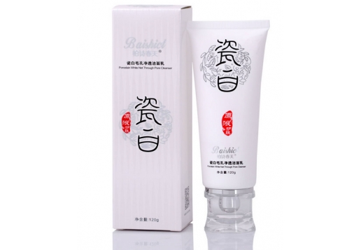  柏诗春天 瓷白毛孔净透洁面乳120g