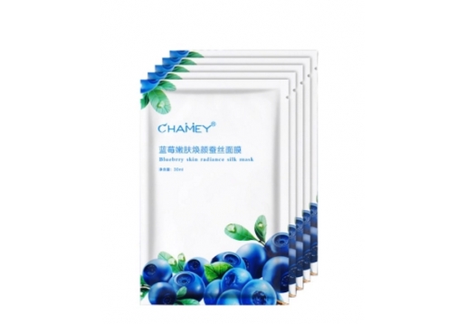 创美源 蓝莓嫩肤焕颜蚕丝面膜盒装8片