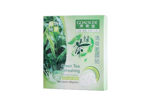 果素堂 绿茶清爽面膜贴5片/盒