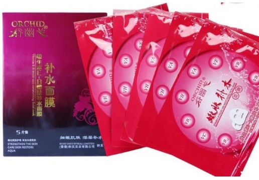 谷幽兰 维生素嫩肤补水面膜5片
