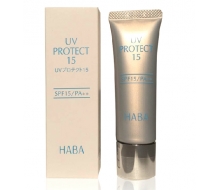  HABA 防晒霜隔离乳30g（粉色SPF15）正品