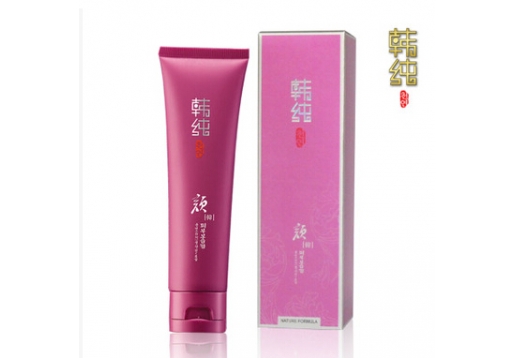 韩纯 水悦欢颜水白洁面乳100g 