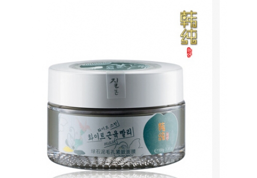 韩纯 绿石泥毛孔紧致面膜100g