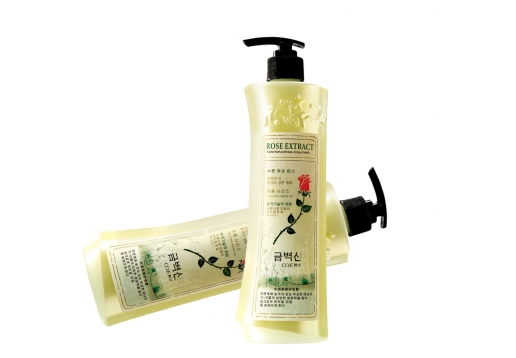 韩伊 金纯玫瑰柔顺垂直洗发露500ml