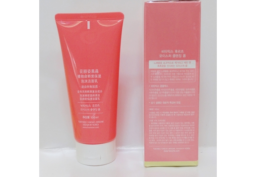 赫姿美 花丽姿果淼维他命鲜果泡沫洁面奶100ml