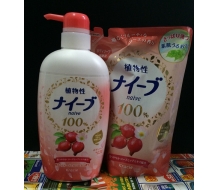  嘉娜宝  植物性沐浴露500ml（玫瑰果）正品