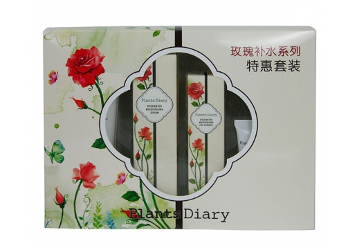 娇兰佳人 植物日记玫瑰补水套装3件套