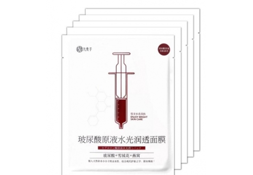 九美子 玻尿酸原液水光润透面膜5片装