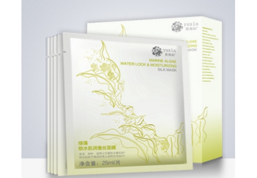 肌养晶 绿藻锁水蚕丝面膜贴5片