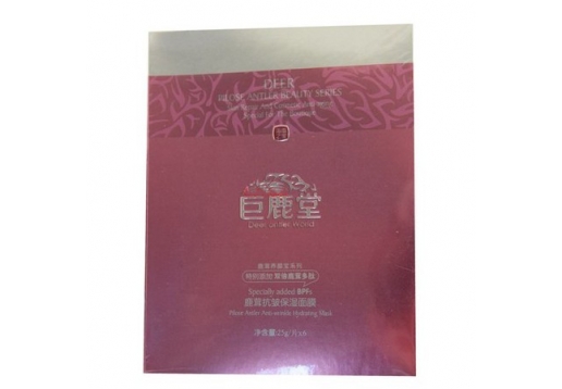 巨鹿堂 鹿茸抗皱保湿面膜6片/盒