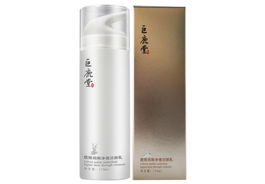 巨鹿堂 新品鹿茸润爽净透洁面乳150ml