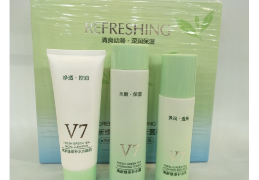 可玲珑 清新绿茶补水三件套