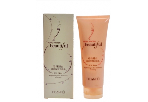 丽兰妃 珍珠臻白清润保湿洁面乳120ml 