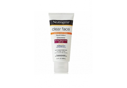 露得清 Clear Face 抗痘液体面部防晒霜SPF30 88ml
