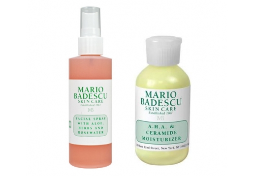 Mario Badescu 玫瑰水AHA保湿套装两件套