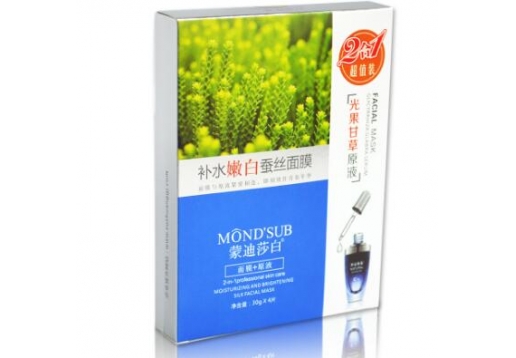 蒙迪莎白 补水嫩白蚕丝面膜贴4片