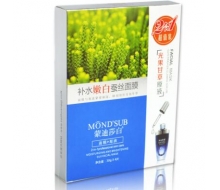 蒙迪莎白 补水嫩白蚕丝面膜贴4片正品