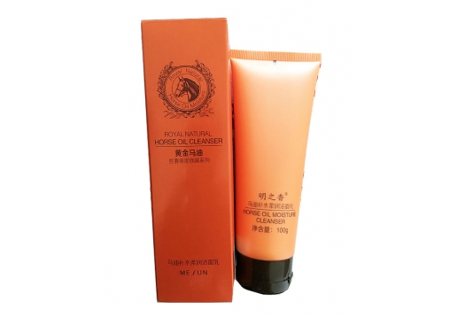 明之香 马油补水柔润洁面乳100g