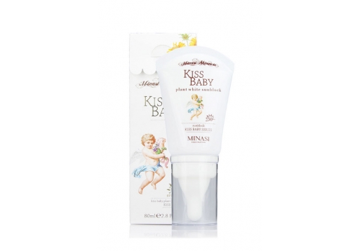 米娜丝 亲亲baby植物美白防晒霜SPF50 80ml