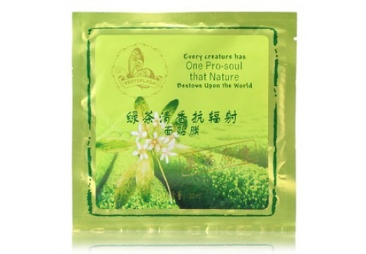 美质原生 绿茶清香抗辐射面贴膜30ml