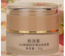  欧洁蔓 360修颜防护慕丝粉底霜30g正品