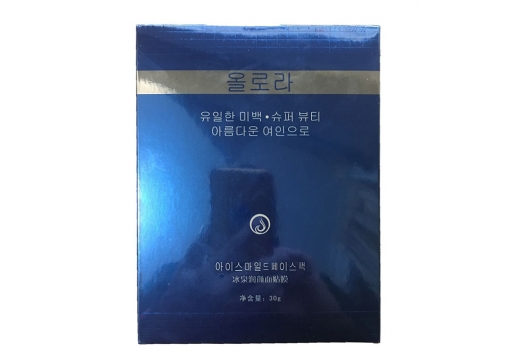 欧若拉化妆品 冰泉润颜面贴膜30g*6片