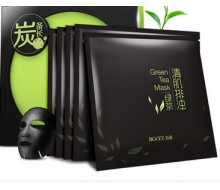 珀薇 备长炭.绿茶清肌排浊面膜25g*5片正品