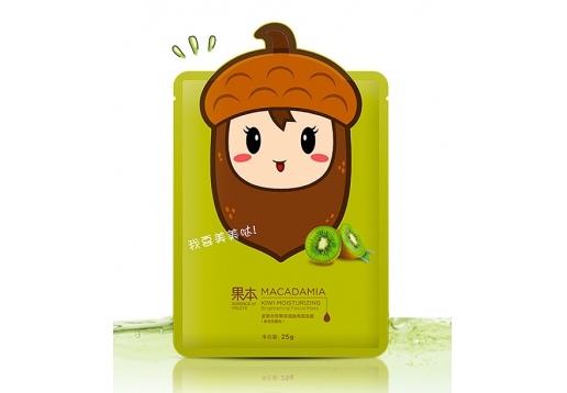 诗婷露雅 坚果奇异果保湿焕亮面贴膜25g*5片