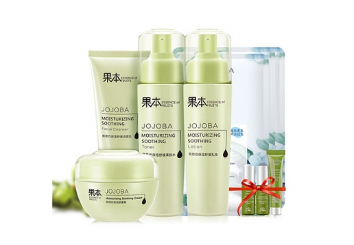 诗婷露雅 荷荷巴保湿舒缓套装四件套