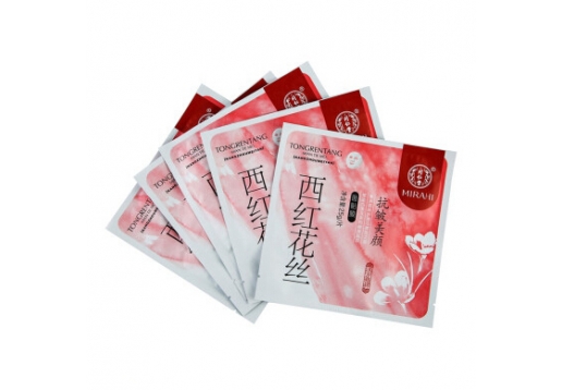 同仁堂 西红花丝抗皱美颜面贴膜5片