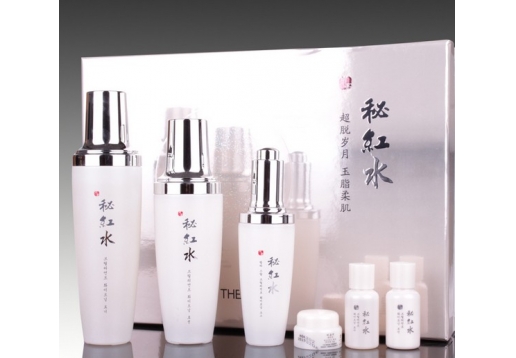 维娜 秘红水莹白3件套