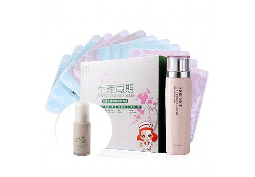 彦部秀 好气色生理周期花膜面膜套装（12片+2瓶）