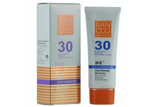 颜蔻 纯鲜果补水隔离防晒乳spf30 80g