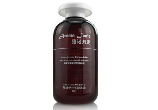 雅诺芳妮 玫瑰伊兰牛奶浴油250ml