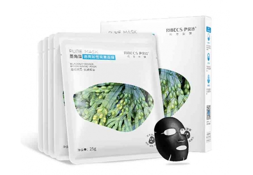 伊贝诗 墨角藻透亮如雪炭黑面膜10片